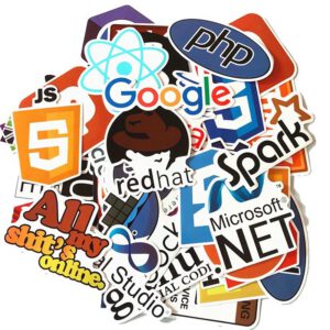 50 PCS Programming Language Stickers
