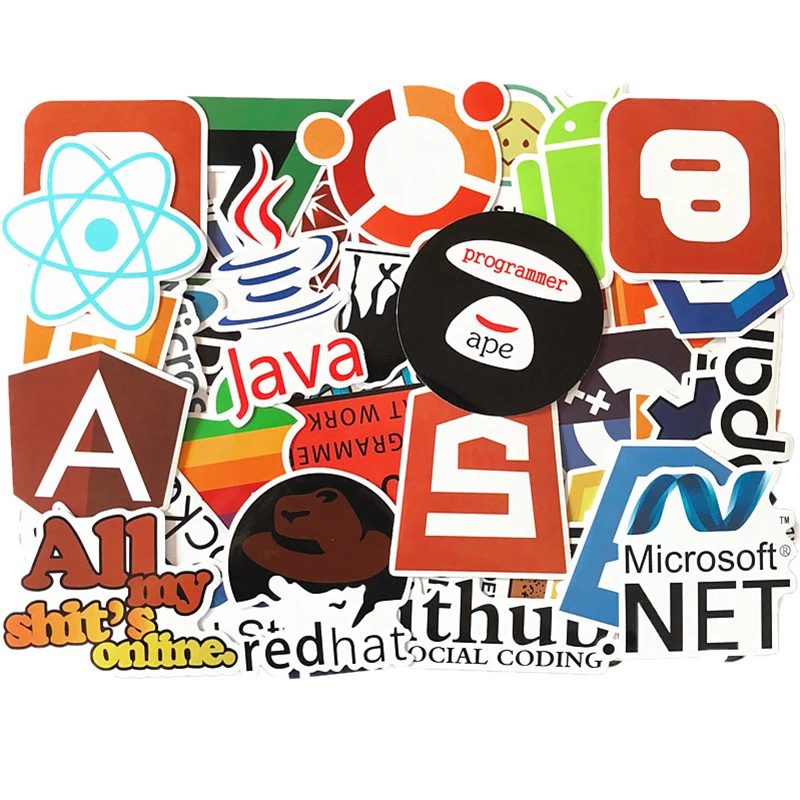50 PCS Programming Language Stickers - Image 2