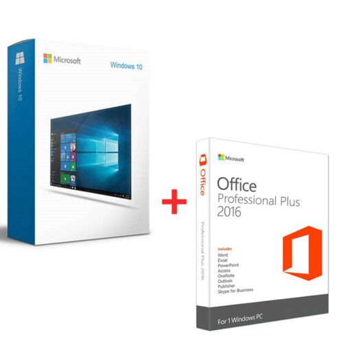 Windows 10 Pro + Office 2016 Pro Plus