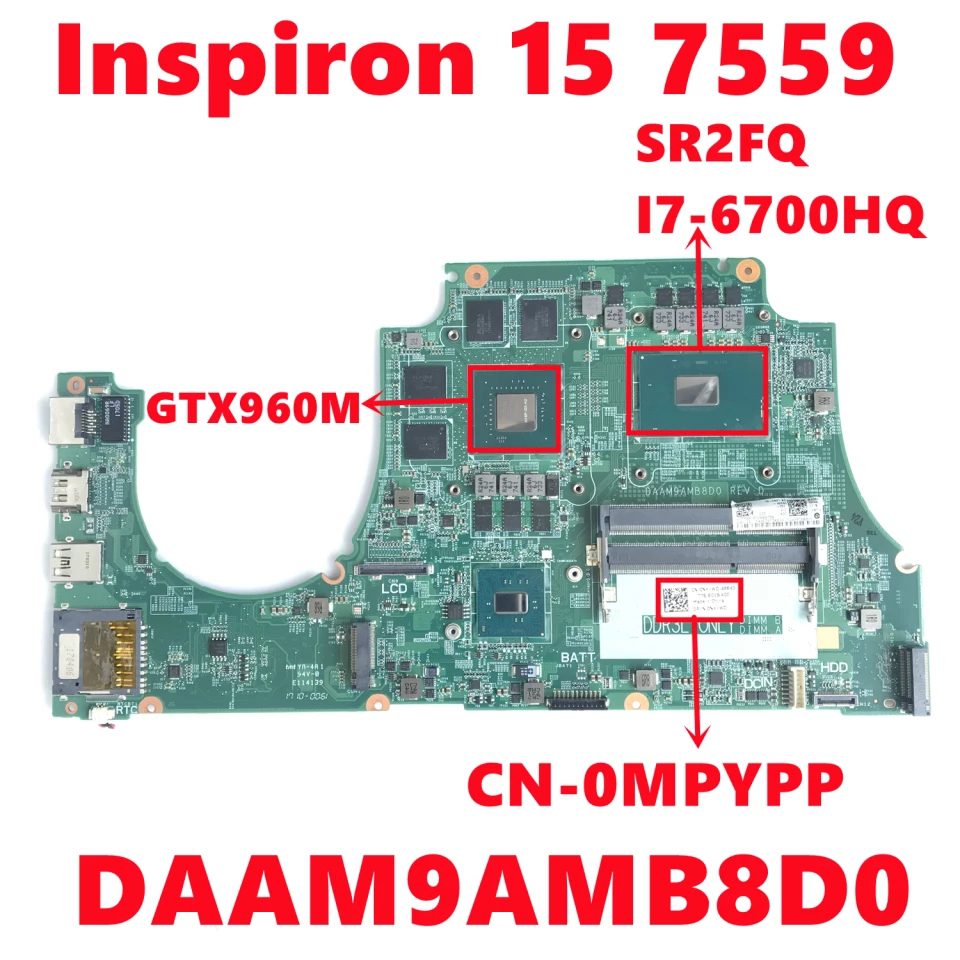 Dell Inspiron 15 7559 Laptop Motherboard (CN-0MPYPP)