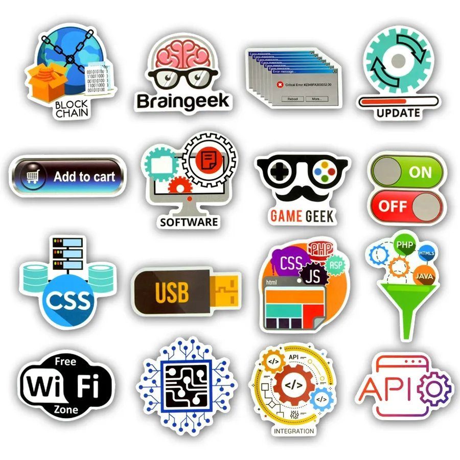 50 PC'S Programming Stickers - Image 3